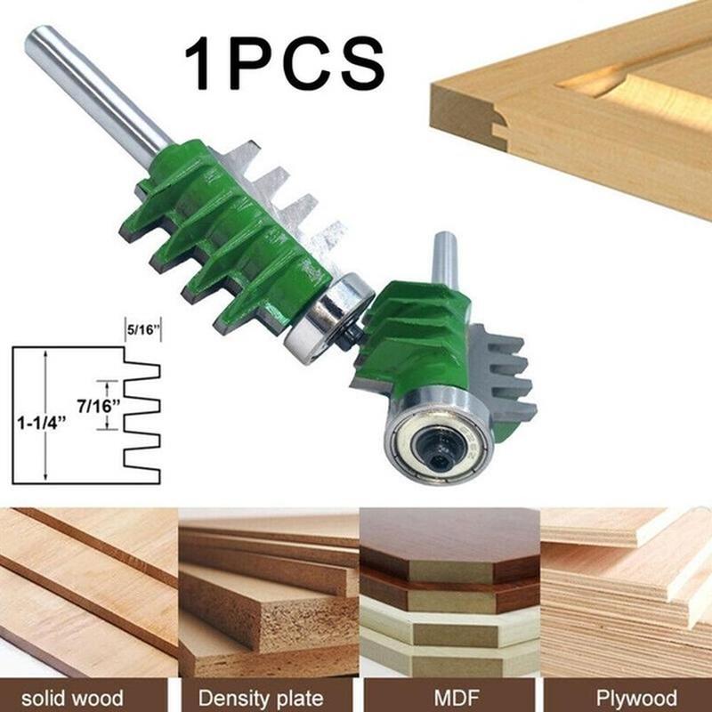 Milling Cutter 8mm Shank Router Bits Finger Joint Glue Cutter for Wood Cone Tenon Carpentry Wood Trimming Woodworking Tools
