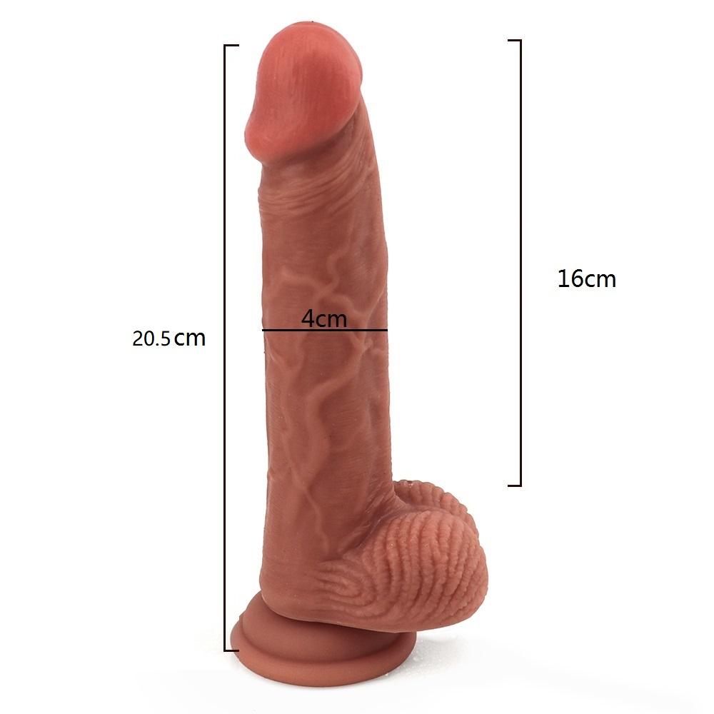 Penis realist pentru piele, vibrator super imens și mare, flexibil din silicon, cu ventuză, penis artificial, masturbator feminin, jucării sexuale