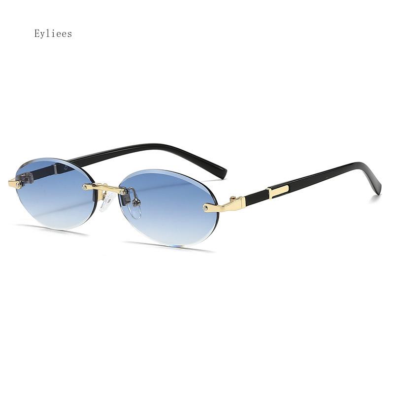 New Trend Sunglasses For Men Women Fashion Retro Oval Frame Eye Protection Goggles Unisex Vintage Uv400 Sun Glasses Eyewear