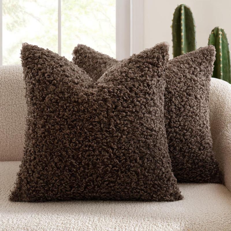 Teddy Plush Cushion Cover 60x60cm/45x45cm/30x50cm Sofa Pillow Cover Super Soft Comfortable Decorative Furniture Pillow Cover