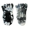Heart Silicone Dot Tie-dye Yoga Socks Non-Slip Five Toe Socks Sweet Strappy Pilates Socks  Gym