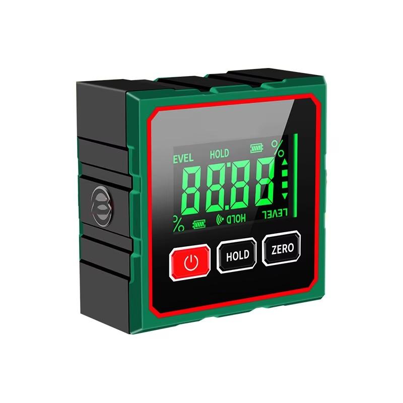 4-Sided Magnetic Electronic Inclinometer Digital Display Tilt Angle Gauge Portable High-precision Measurement Laser Level Ruler