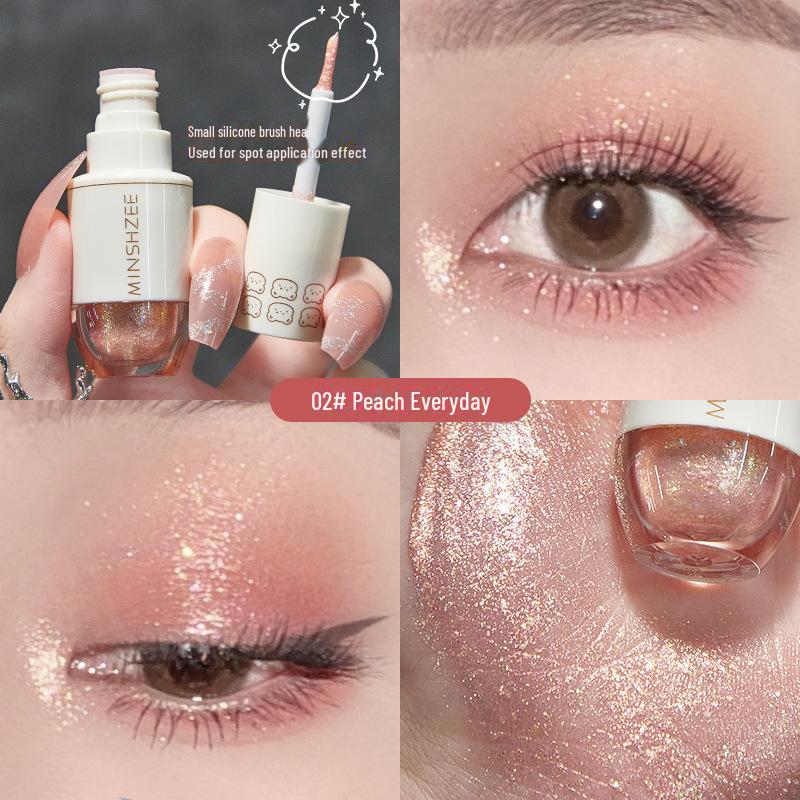 

Жидкие тени для век MINSHZEE Cute Bear Galaxy - мерцающие перламутровые блестки, осветляют глаза MM9506 4g