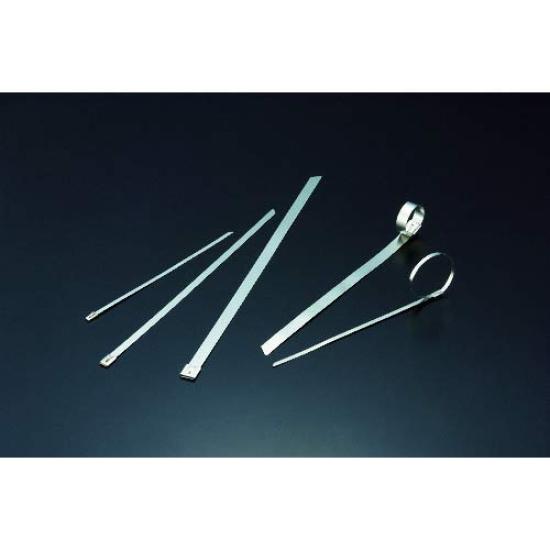 

TRUSCO Stainless Steel Cable Ties, W4.6 x 127L (Pack of 100), BCT-127