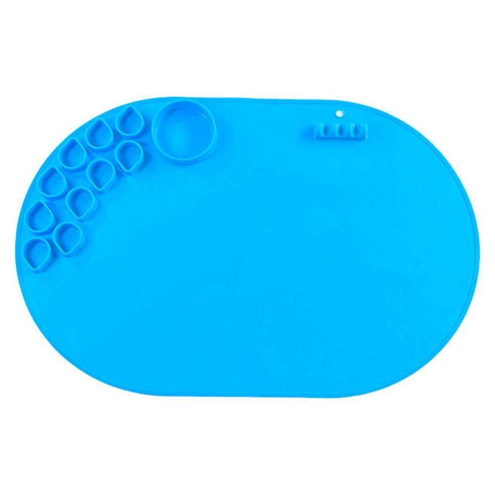 

Non-Stick Art Painting Palette Mat Painting Tool Foldable Silicone Craft Mat Kindergarten синій