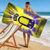 BIF Print Beach Towel, Large Soft Quick Dry Towel for Beach Camping Swimming