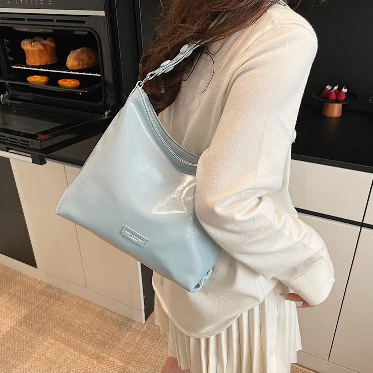 Damentasche für College-Studentinnen Pendler-Tragetasche Umhängetasche großes Fassungsvermögen neu schlicht vielseitig Schultertasche