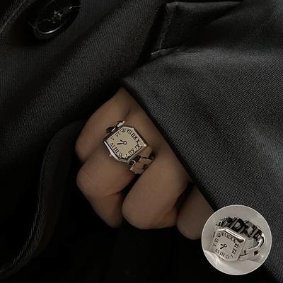 Retro Fashion Creative Watch Design Ring For Women