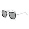 Stylish Men's Square Frame Sunglasses Inspired by Iron Man and Spider-Man - Trendy European and American Design, Large Frame