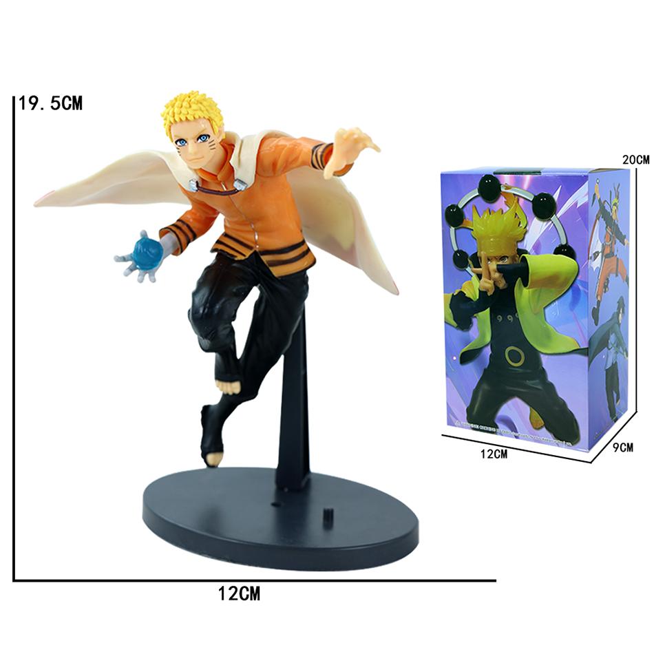 18-20Cm Anime Naruto Sasuke Kakashi Uzumaki Gaara Action Figures Cartoon Pvc Collectiable Model Toys Kids Boys Birthday Gifts