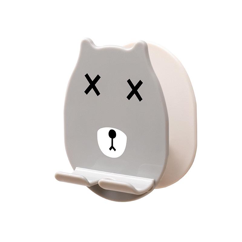 

Creative Bear Multifunctional Phone & Toothbrush Holder for Bathroom & Kitchen Multifunctional Bear Phone Stand белый