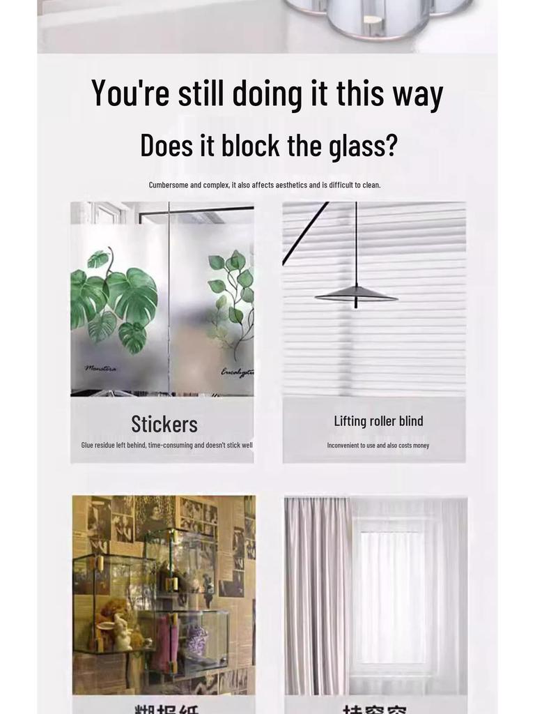 Frosted Glass Spray Paint - Privacy, Sun Protection, & Insulation for Doors & Windows