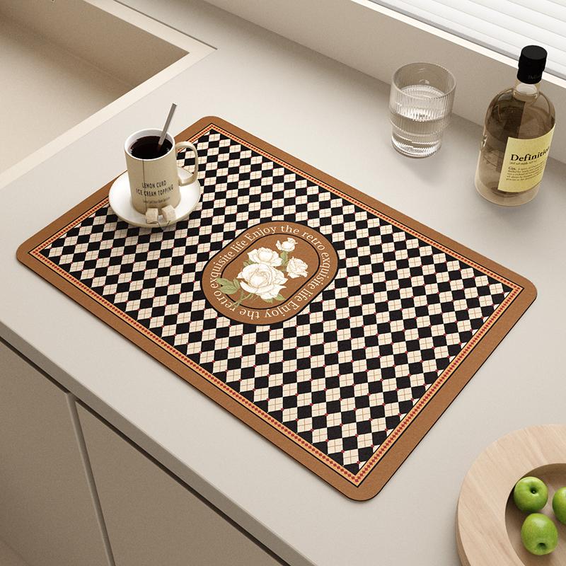 Coffee Machine Drain Pad, Kitchen Countertop Pad, Sink Sink Sink, Quick Drying, Waterproof Diatomaceous Earth