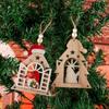 Santa House Faceless Man Pendant Pentagram Christmas Decorations  New Year