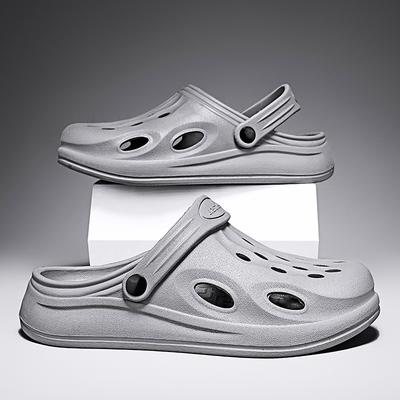 2025 Summer New Hole Shoes for Men Breathable and Comfortable Garden Clogs Slippers Anti Slip Beach Sandals Shoes