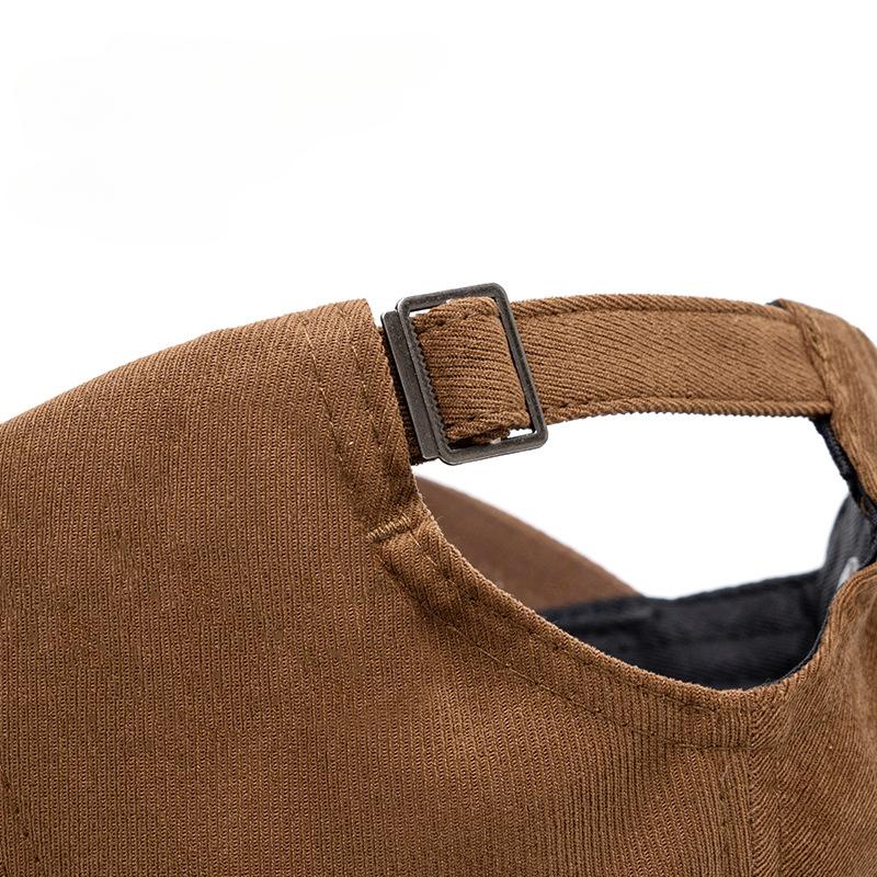 Einfarbiger Hut Damen Gesicht klein Frühling und Sommer Schwarz Lässig und vielseitig Baseballkappe Sonnenschutz Sonnencreme Kappe Mann