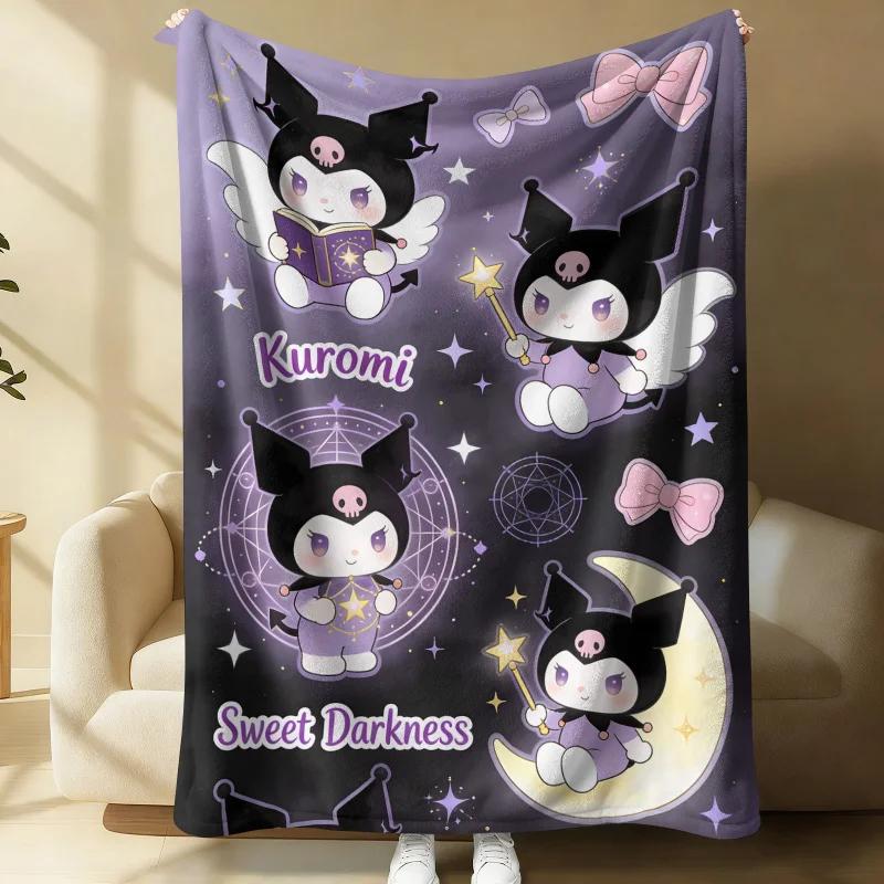 Hello Kitty Cute & Sweet Flannel Fleece Blanket Soft Warm Fluffy Throw Cute Sofa Bed Cover Office Nap Shawl Lightweight Blanket
