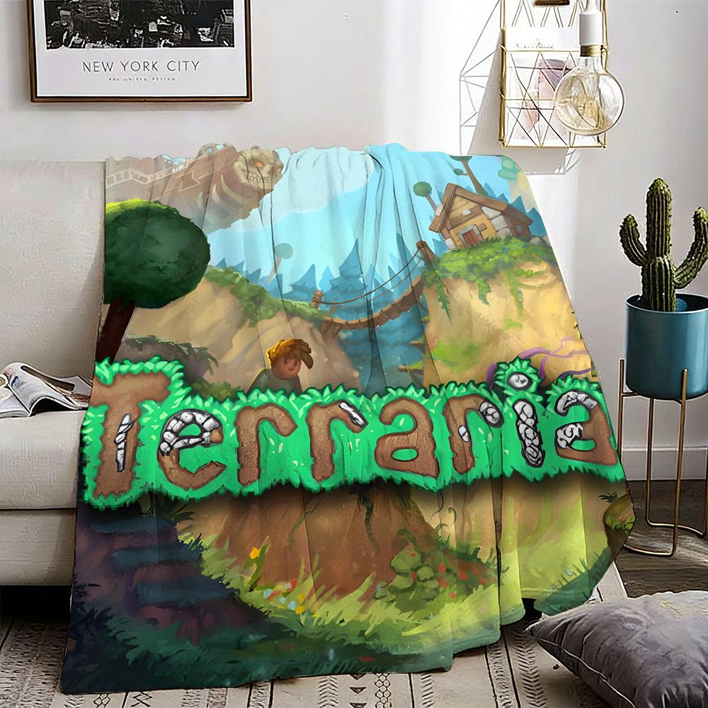 Terraria Throw Lightweight 240g Flannel Blanket Soft Skin-friendly for Summer Cooling 75X95CM