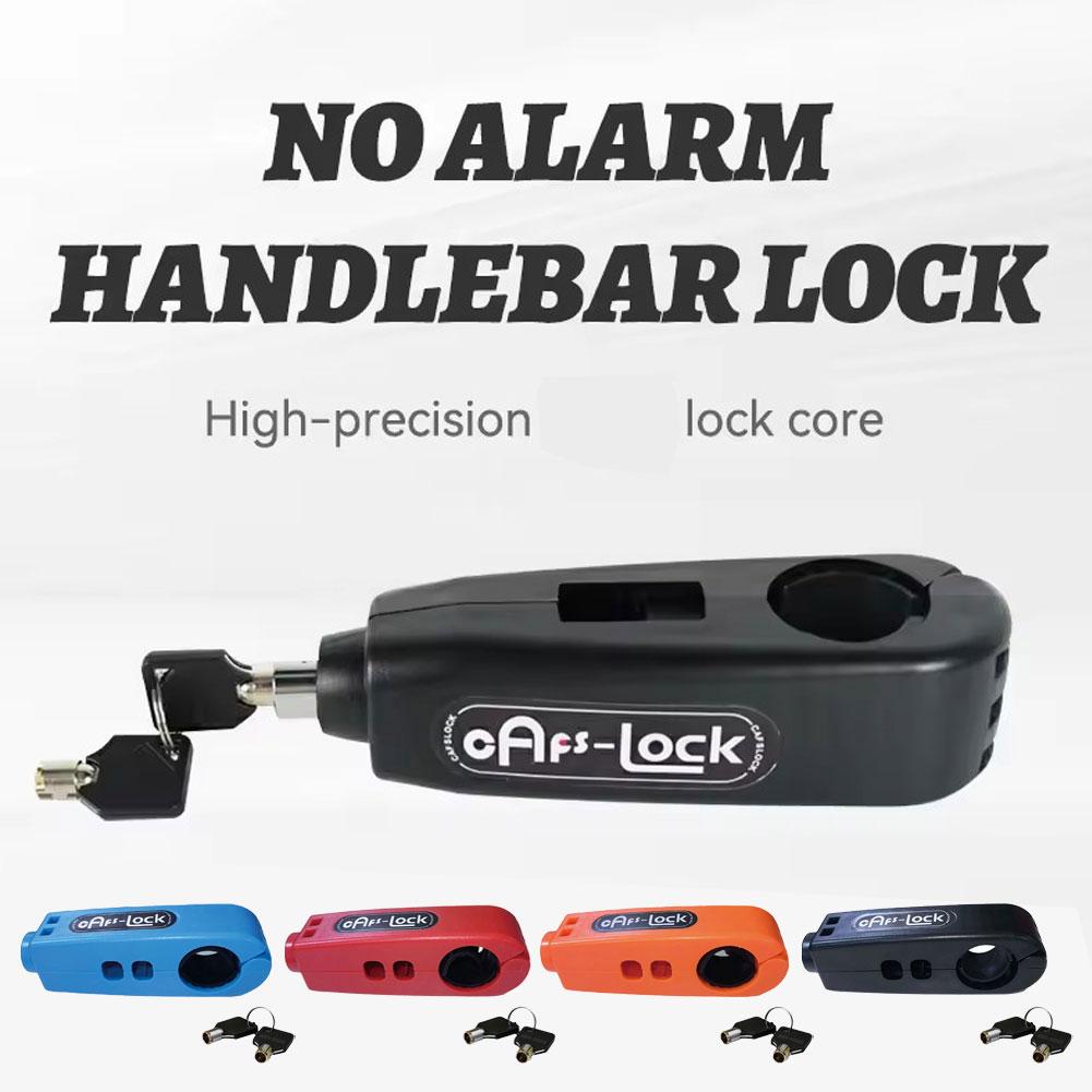 Motorcycle Handlebar Lock No Alarm High-precision Lock Pvc Waterproof Anti-theft Core Colors Heat-resistant Multiple G0f7