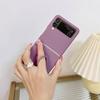 Frosted Skin -Friendly Fold Case For Samsung Galaxy Z Flip 4 Case Flip3 With Holder Shockproof Hard Back Cover For Samsung Zflip4