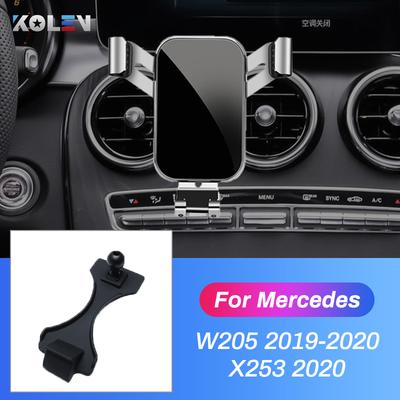 Auto Mobiele Telefoonhouder Voor Mercedes Benz C-Klasse W205 C180 C250 C300 Glc X253 GPS Zwaartekracht Beugel Navigatie Stand