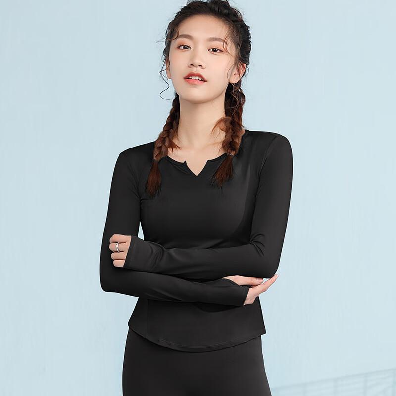 WEZHO Women's Quick-Dry Long Sleeve Fitness Top