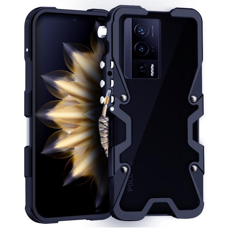 Voor Xiaomi Poco F5 Pro 5G/Redmi K60 5G/K60 Pro 5G Hoes Aluminiumlegering Valbestendige Telefoonhoes