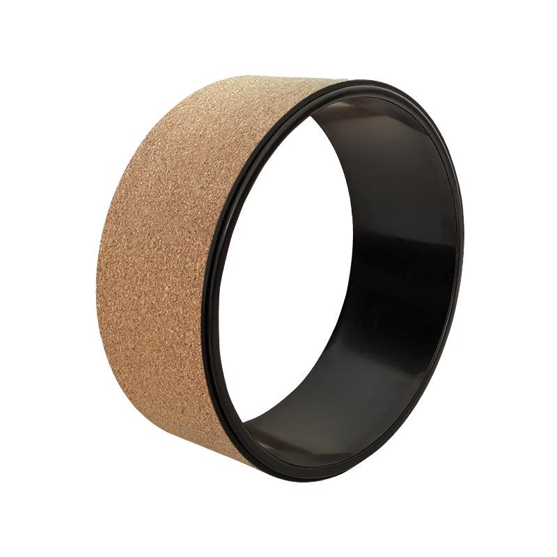 Cork Yoga Wheel Roller: Back Opener, Dharma Wheel, Pilates Yoga Circle for Backbend Support. 32*12.5 cm