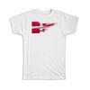 Dänemark Flagge Modernes Land Expat T-Shirt