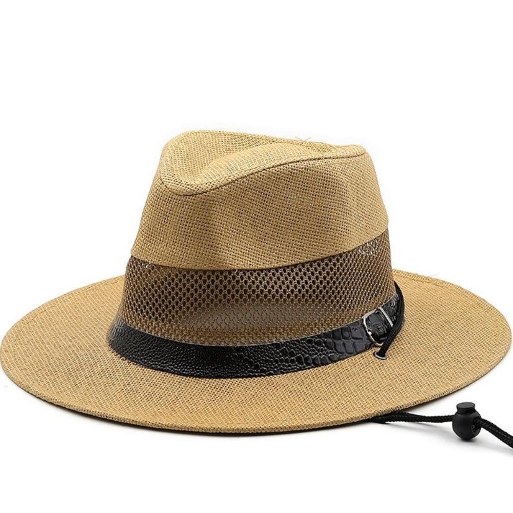 Mesh Sun Hat Breathable Straw Hat New Cowgirl Cap Outdoor