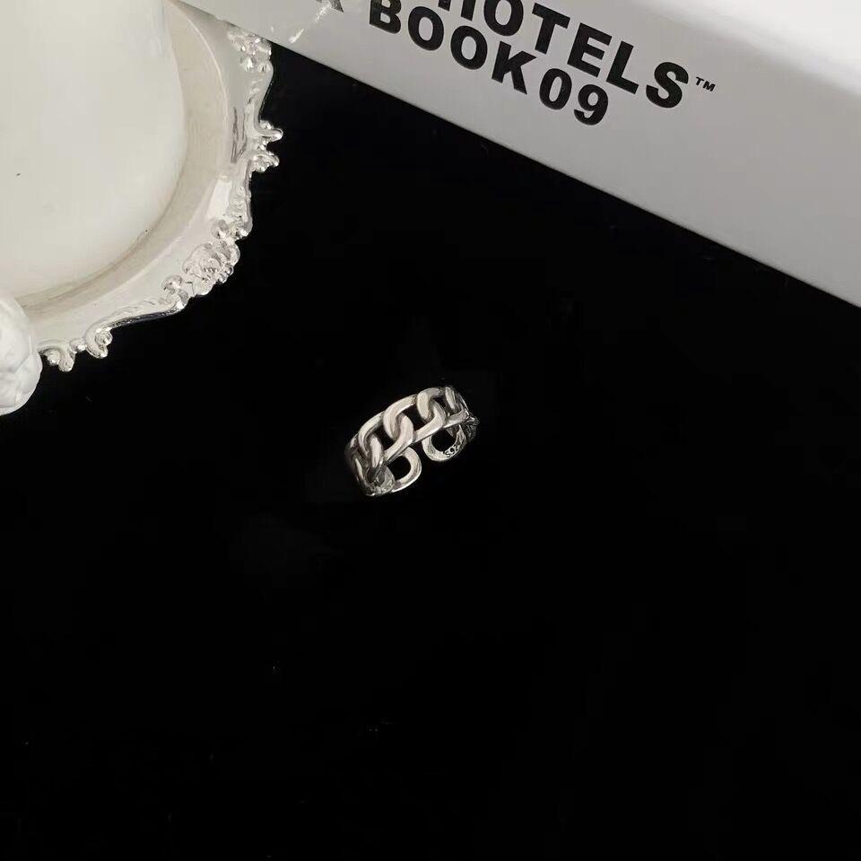 

Глянцевое кольцо Женское модное индивидуальное кольцо с отверстием для холодного ветра, регулируемое сочетание колец, модное ретро для мужчин adjustable opening