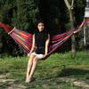 Outdoor Canvas Hammock Camping Travel Relaxation Single Double Wide With Curved Rods