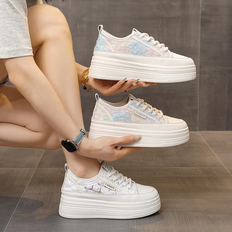 Fashion Women's Sneakers With Platform Shoes Tennis Female Thick Sole Fashion 2025 Casual Trainers Summer Leisure Womens Trainers Casual