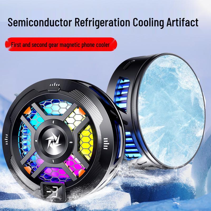 SL18 Magnetic Cooling Fan with Digital Display for iPhone and Android Phones
