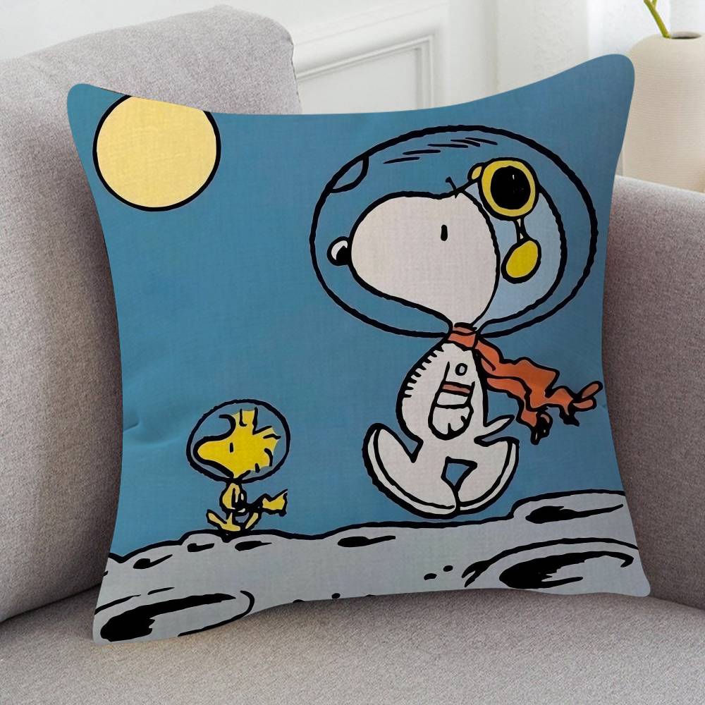 Anime Snoopy Pillow Cover For Bedroom Room And Living Room Sofa Decorative Cushion Cover