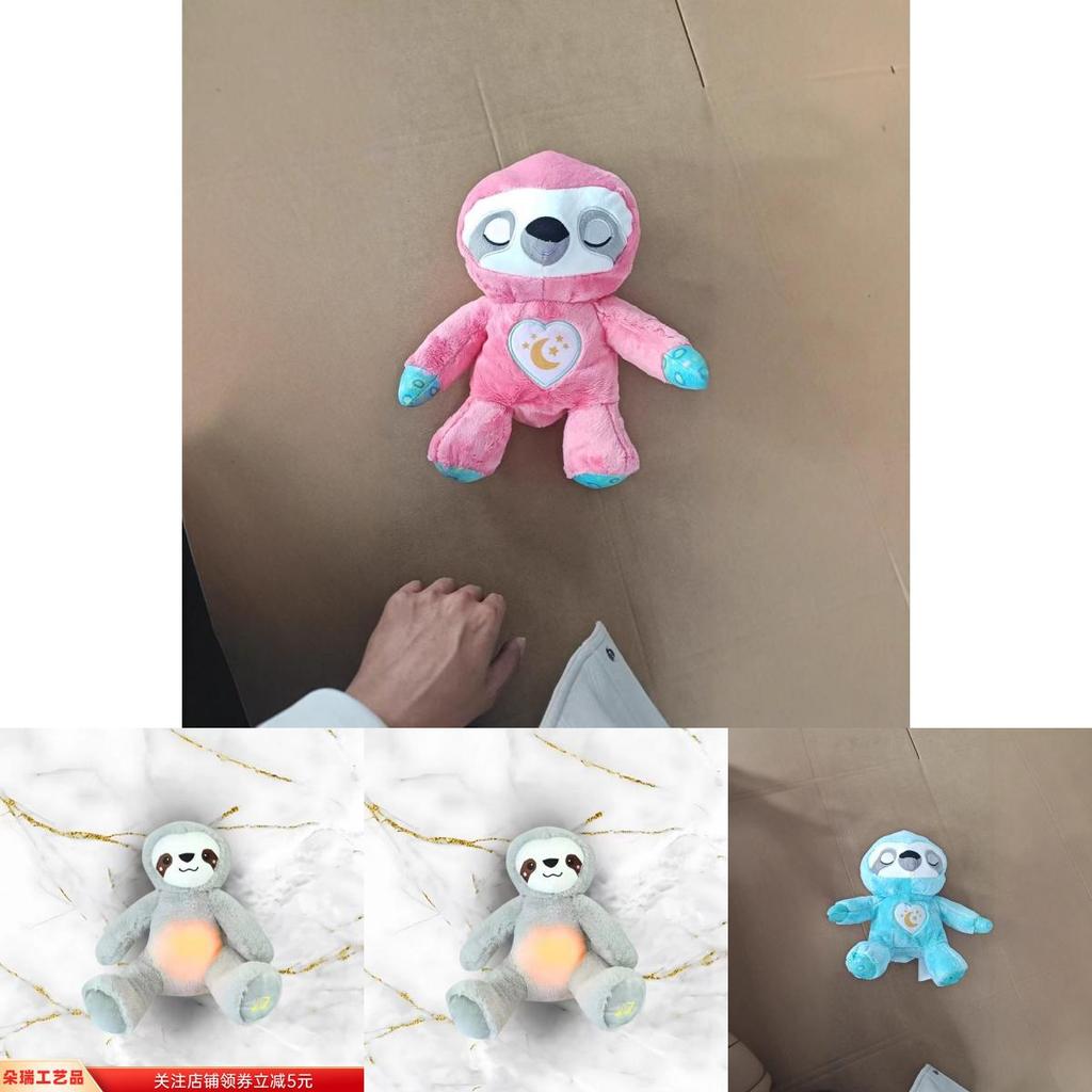 Breathing Light Up Otter Plush Toy For Newborns Soft Sleep Aid For Babies