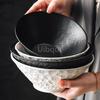 white black Stone Patterned Ceramic Bowl Pasta Bowl Thick Soup Bowl Salad Bowls Dessert Bowls Restaurant Specialty Tableware