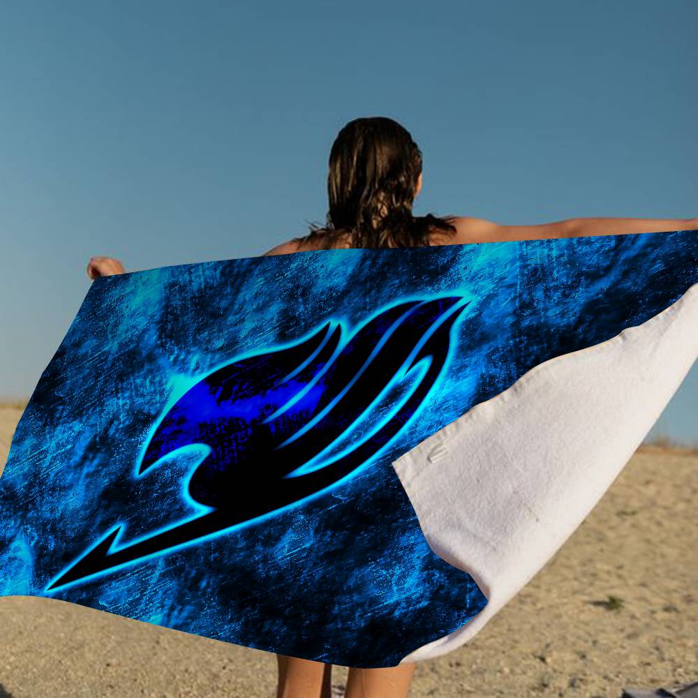 Fairy Tail Japanese Bath Towel Microfiber Soft Water Absorbing Breathable For Girl Kids Decorative Cartoon Beach Towel