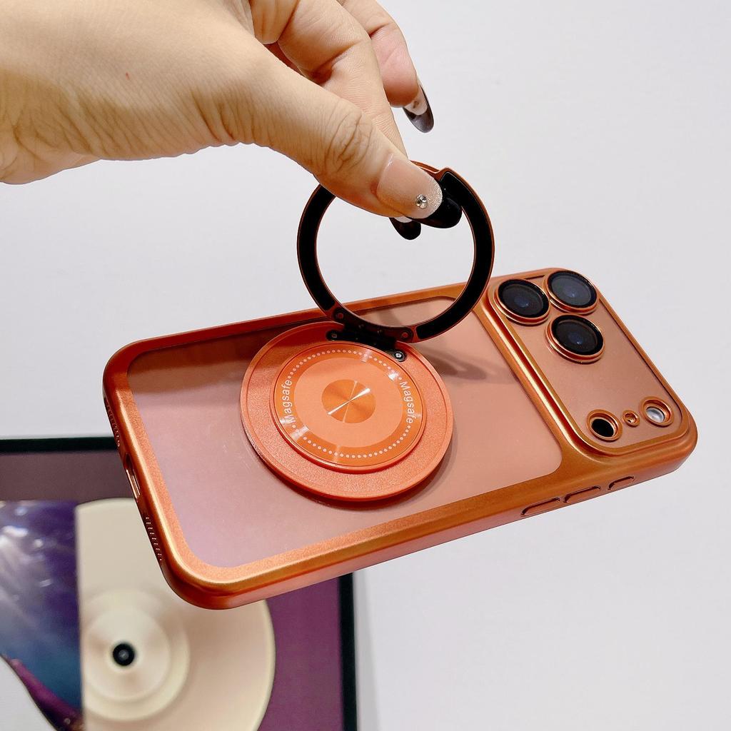 360° Rotating Magnetic Finger Ring Phone Stand & Adhesive Case