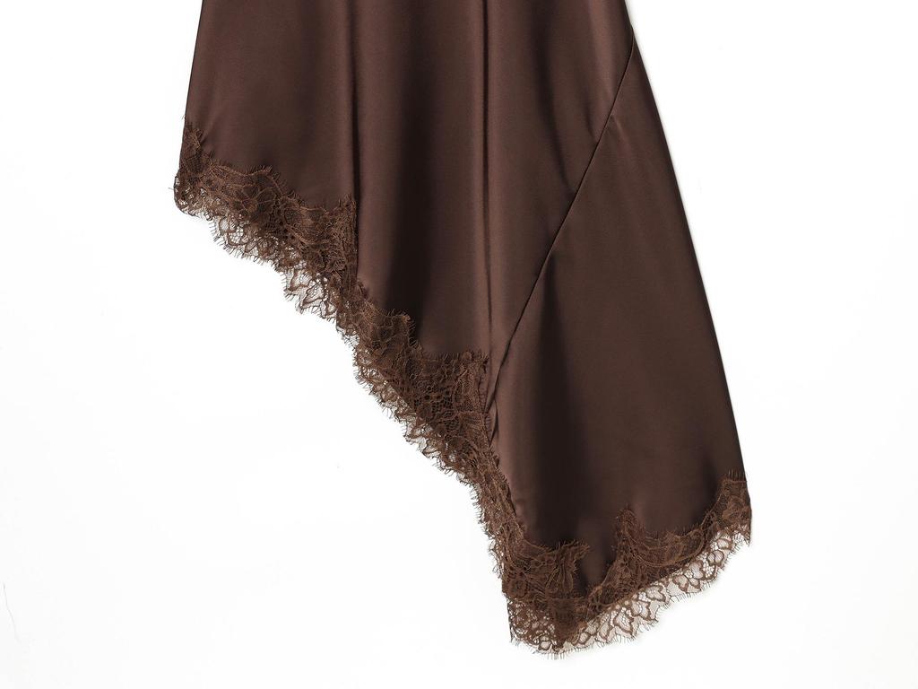 Lentecollectie 2026: Asymmetrische Zijden Halterjurk in Europese & Amerikaanse Stijl