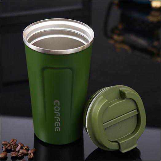 Second-Gen Concave-Convex 304 Stainless Steel Portable Vacuum Insulated Coffee Cup for Outdoor and Car Use