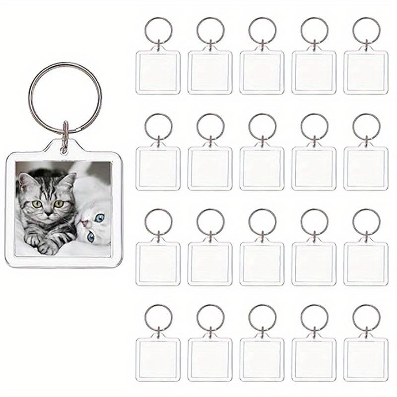 50 Τμχ Ακρυλικό Μπρελόκ Φωτογραφίας – Κενό Μπρελόκ Φωτογραφίας, Ακρυλικό Μπρελόκ με Φωτογραφία
