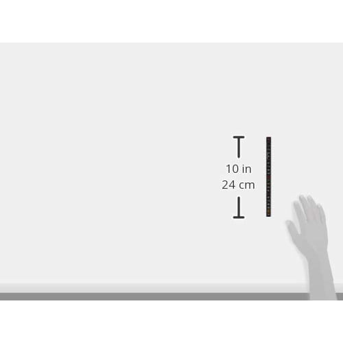 Sankyo Corporation DBLTACT Fiber Folding Ruler, Black, DT-FOJ-BK