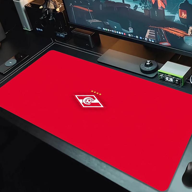 Spartak Moscow Football Club Mouse Pad Large Gaming Table Cushion Nonslip Laptop Tablet Big Mousepad Xxl Mat Mini Pc Playmat With Lock Edge