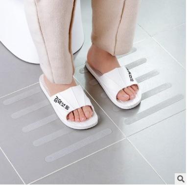 Transparent Anti Slip Stair Treads for Bathroom Floor Safety Non Slip Tape Strips 5 Pack Durable Adhesive Strips for Stairs and Steps