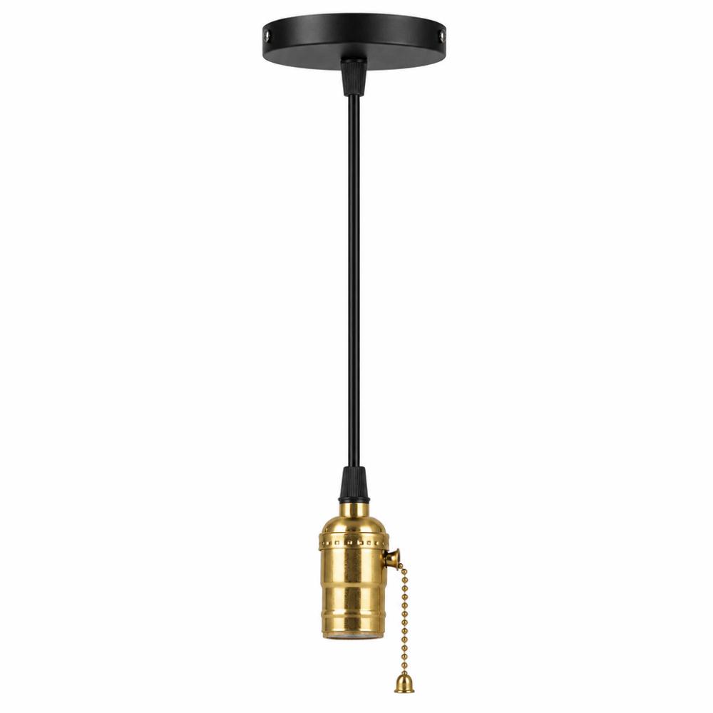 With Pull Chain Switch Pendant Light Fixture E26 E27 Pendant Lamp Holder Pendant Light Kit  Cafe