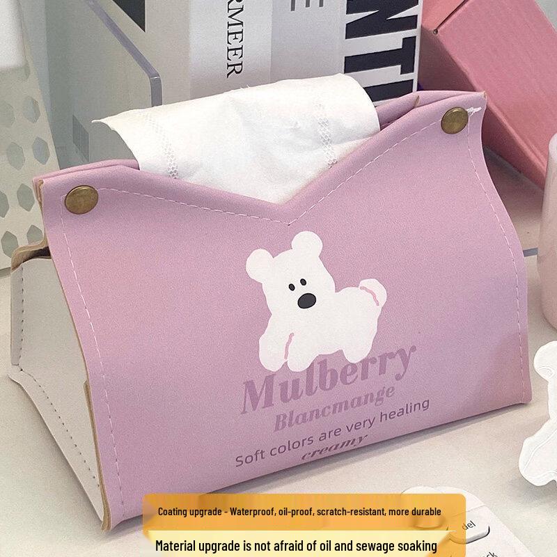 Pink Puppy Tissue Box