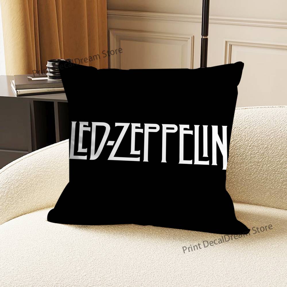 Hot LLed ZZeppelins Band Pillow Case For Sofa Decor Car Office Room Printing Cushion Cover Decorations and Protector