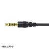 Sanwa Supply PC Microphone for Mini High-Sensitivity 3.5mm 4-Pole Plug, Non-Omnidirectional, MM-MC31