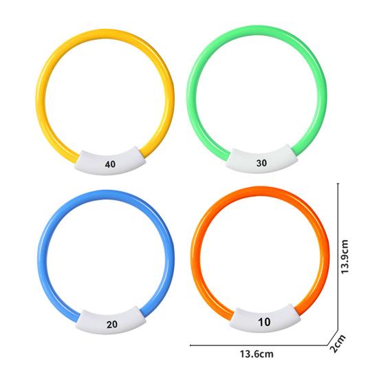 4Pcs Diving Toys Cartoon Safe Attractive Novelty Versatile Parent-child Interaction Multicolor Sea Weed Throwing Diving Toys Summer Toys